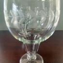  Set of Four   Hollow Stem, Beer  Glasses made by Anchor Hocking.  