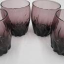 Anchor Hocking Central Park Amethyst Double Old Fashioned Highball Tumblers, Set of Four,