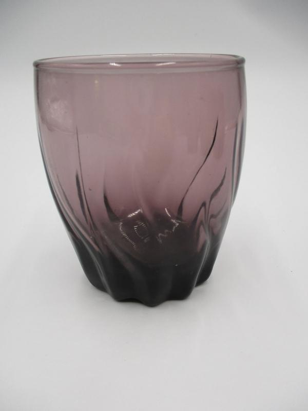 Anchor Hocking Central Park Amethyst Double Old Fashioned Highball Tumblers, Set of Four,