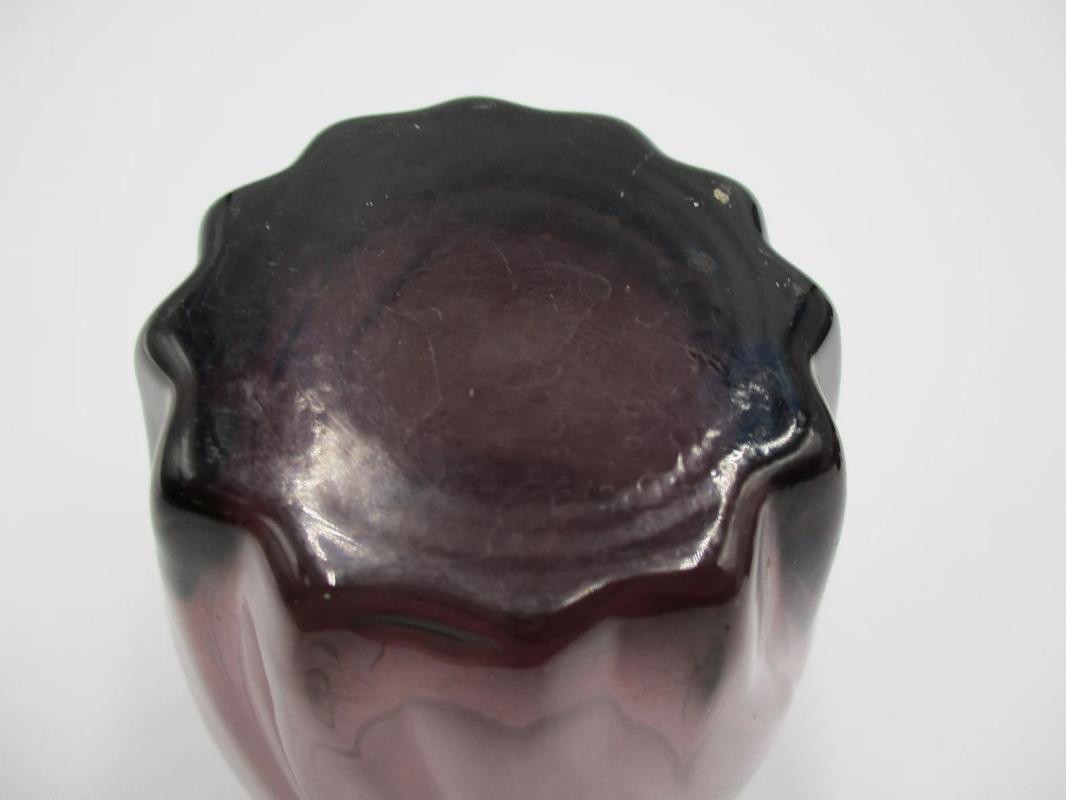 Anchor Hocking Central Park Amethyst Double Old Fashioned Highball Tumblers, Set of Four,