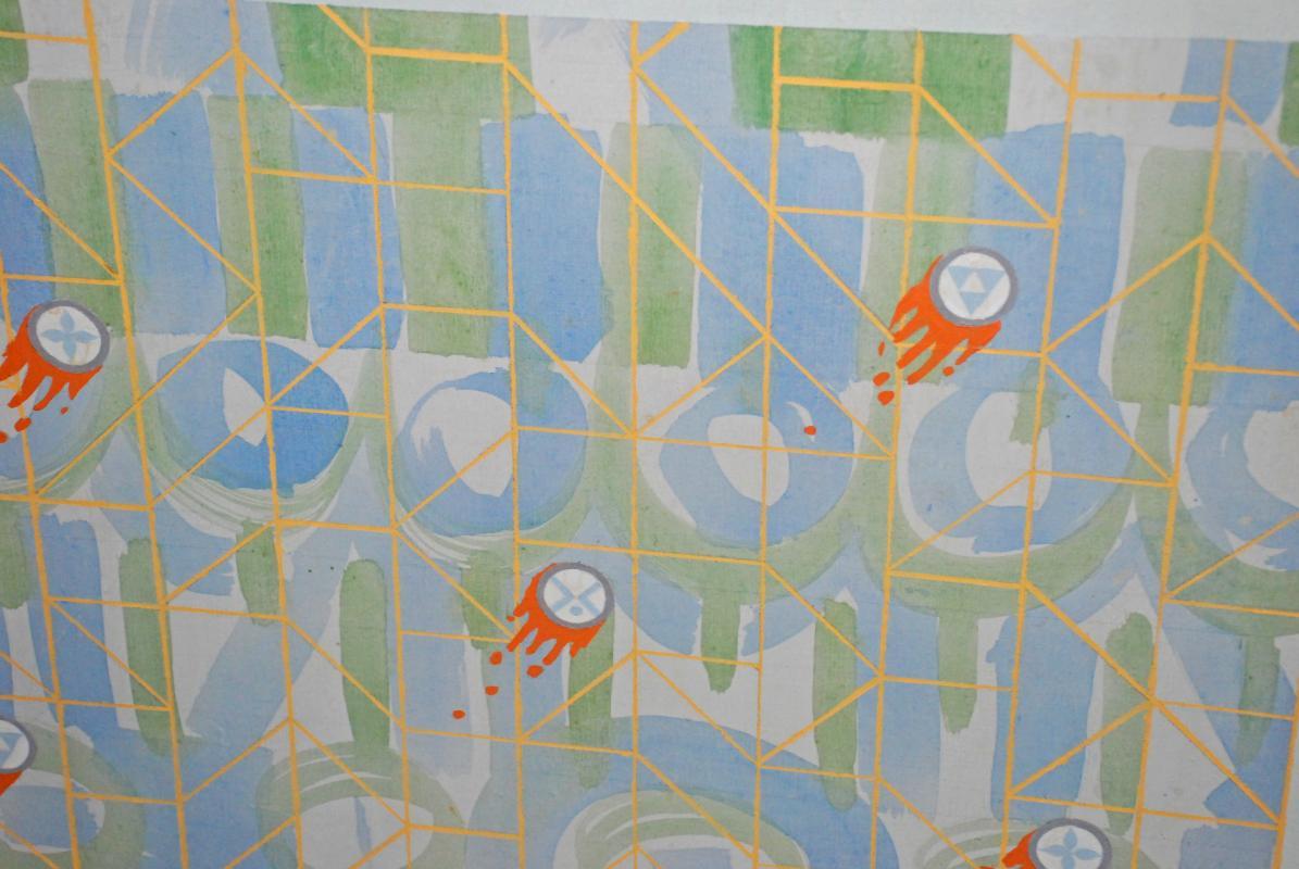 Very Large Abstract  Painting   on Canvas  40