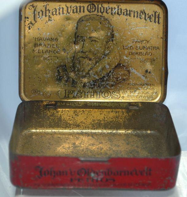 JOHAN VAN OLDENBARNEVELT - OLD TOBACCO TIN