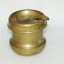Vintage Brass Ashtray Portable with Receptacle Trench Art?