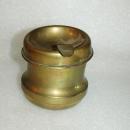 Vintage Brass Ashtray Portable with Receptacle Trench Art?
