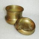 Vintage Brass Ashtray Portable with Receptacle Trench Art?