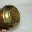 Vintage Brass Ashtray Portable with Receptacle Trench Art?
