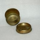Vintage Brass Ashtray Portable with Receptacle Trench Art?