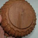 Vintage Grolla Friendship Cup  WOODEN PRIMITIVE HAND CARVED BOWL / LID with 4 SPOUTS
