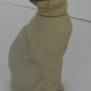 Siamese Cat with blue rhinestone eyes Perfume Bottle by Avon Moonwind 3/4 full