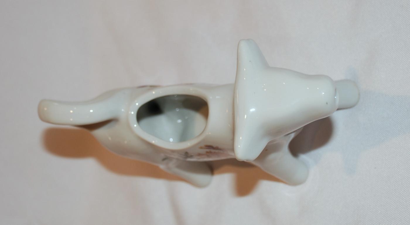 Cordon Blue (BIA) cow creamer pitcher   from France , Dahlia, Daisy and Butterfly