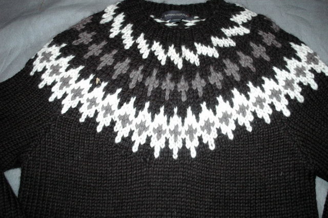 Hand Knit Alpaca Sweater - Banana Republic- Sz Large