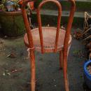Antique Thonet Bentwood  Cafe Chair, Bistro Chair with Steam Embossed Seat Original Label