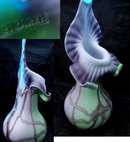 Original Essie Zareh BAIJAN GLASS ART HAND BLOWN VASE Azerbaijan Russia BY ESSIE ZAREH 