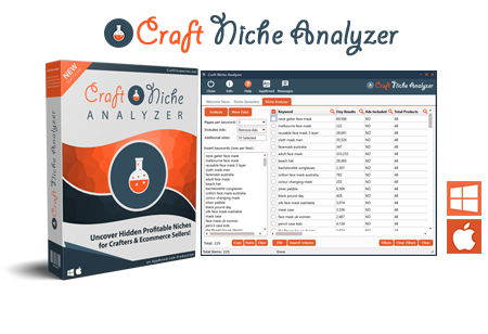 Craft Niche Analyzer - Powerful Research Software For Uncovering Hidden Profitable Niches - Discount (One-Time Payment)