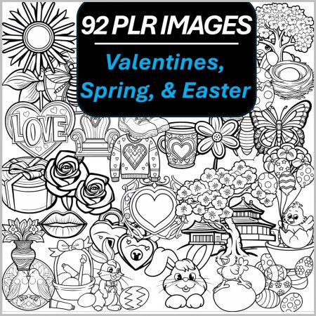 Seasonal Themed PLR - Valentines, Spring, Easter