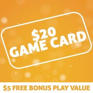 Holiday $20 Game Card w/ $5 Bonus