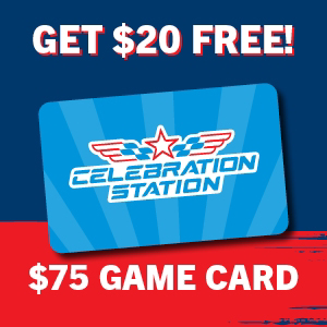$75 play card plus $20 FREE