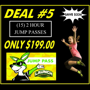 Deal #5 (15) 2 Hour Jump Pass Deal #5 (15) 2 Hour Jump Pass