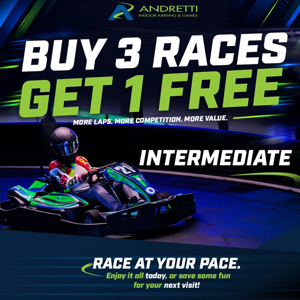 Buy 3, Get 1 FREE Intermediate Race