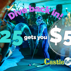 Dive back in and Pay Less! Buy $25, Get $25