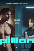 SHOWING MARCH 20-26 | From writer-director Harry Lighton, making his feature debut, comes a romantic, funny, thoroughly unconventional love story, following two men who express desire in ways rarely depicted on the big-screen. Based on the novel Box Hill by Adam Mars-Jones, Pillion stars Harry Melling as Colin, a timid traffic warden from the suburbs, and Alexander Skarsgård as Ray, the enigmatic, Adonis-like leader of a gay motorcycle gang. When hyper-dominant Ray takes on the inexperienced Colin as his submissive, the improbable duo become partners in a complex arrangement that forces both parties to test the boundaries of what may or may not be real love. *PILLION is Not Rated / Viewer Discretion Advised for nudity, sexual content, and language*