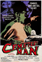 SATURDAY, OCTOBER 17 ~ Francesco Dellamorte (Rupert Everett) is the groundskeeper at a cemetery where the dead just won’t stay dead—and it’s up to him to deal with those who come back to life with a hunger for human flesh. But Dellamorte’s job soon becomes much more complicated when he falls for an enigmatic young woman (Anna Falchi) whose husband has recently died. Based on the novel by Tiziano Sclavi (DYLAN DOG) and directed by Michele Soavi (THE CHURCH), CEMETERY MAN is a late masterpiece of Italian horror: quirky, gory, romantic, and unlike anything else.