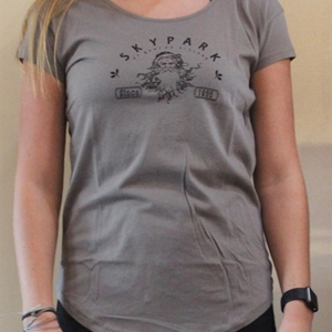 .Skypark Scoop Ladies T Shirt Nickel .Skypark Scoop Ladies T Shirt Nickel