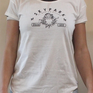 .Skypark Scoop Ladies T Shirt White .Skypark Scoop Ladies T Shirt White