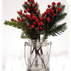 Berry/Pinecone/Pine (Vase) 12" Berry/Pinecone/Pine (Vase) 12"