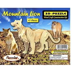3D Puzzles - Mountain Lion 3D Puzzles - Mountain Lion