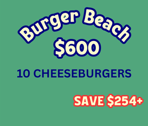 Birthday Party Burger Beach