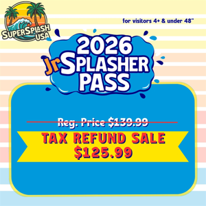 2026 Jr Splasher Season Pass