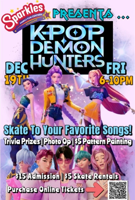 🛼🔥 K-POP DEMON HUNTERS TAKEOVER ... AGAIN! 🔥🛼
You asked for it & we delivered! Friday, Dec. 19 | 6–10 PM
Sparkles of Kennesaw is turning up the fandom vibes!
✅ Skate to epic K-pop tracks
✅ Snap Insta-worthy pics
✅ $5 Pattern Painting
✅ Trivia = Prizes!
🎟 $15 Admission | $5 Skate Rentals
📍 1000 McCollum Pkwy NW, Kennesaw, GA
⚡ Don’t just watch the movie—LIVE IT on wheels! Grab your crew and roll into the action!