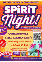 Come support Still Elementary's Fundraiser by purchasing a $15 Spirit Night Ticket! Every purchase helps towards raising money for the school. Includes skating admission, skate rentals, and game of laser tag (kids 11 & older) OR skating admission, skate rentals, game of laser tag, & access to the playground (kids 10 & younger). See YOU at the rink!