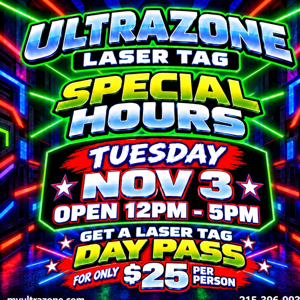 NOV 3, 2026 Day Pass ONLINE