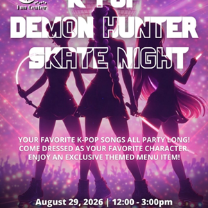KPOP Demon Hunter Skate With Skate Rental