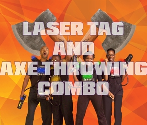 Laser Tag & Axe Throwing Combo