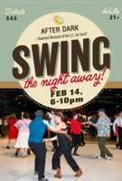 Join us for an adult-only evening at the Museum on Saturday, February 14th. Try your hand (or should we say feet) at swing dancing on the dance floor.  We will also feature artifacts from the collection not normally on display, themed aircraft, trivia with prizes, games, food, and cash bars. Kiss your sweetheart under the wings of history. No special one this year? No problem. Enjoy a beverage with your favorite aircraft and friends.

Please note that this is a live event, not a movie

