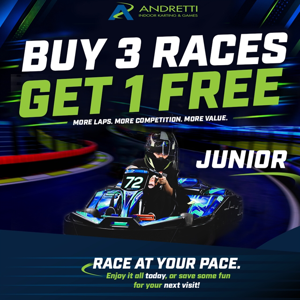 Buy 3, Get 1 FREE Junior Race