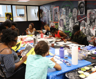 An art workshop