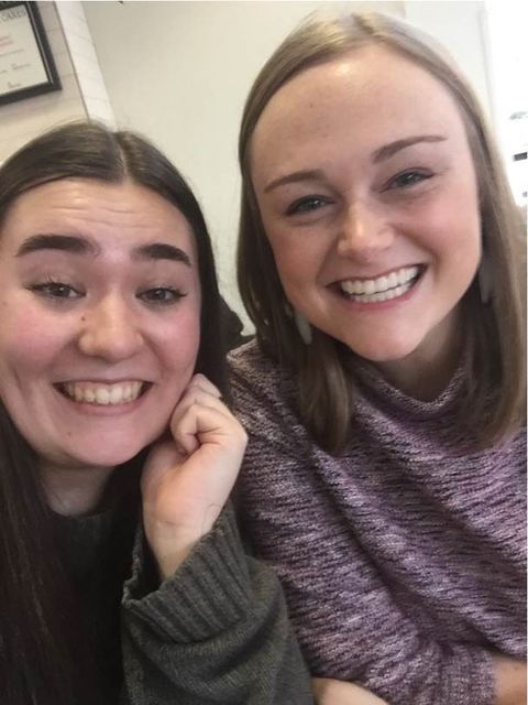 Pictured: Grace Hicks, mentee (left), Tori Tanner, mentor (right)