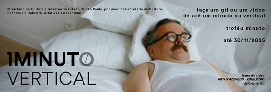 Banner del concurso Minuto Vertical del Festival del Minuto. Envía un video o GIF de hasta 60 segundos en formato vertical (9:16). Inscripciones hasta el 30 de noviembre de 2025.