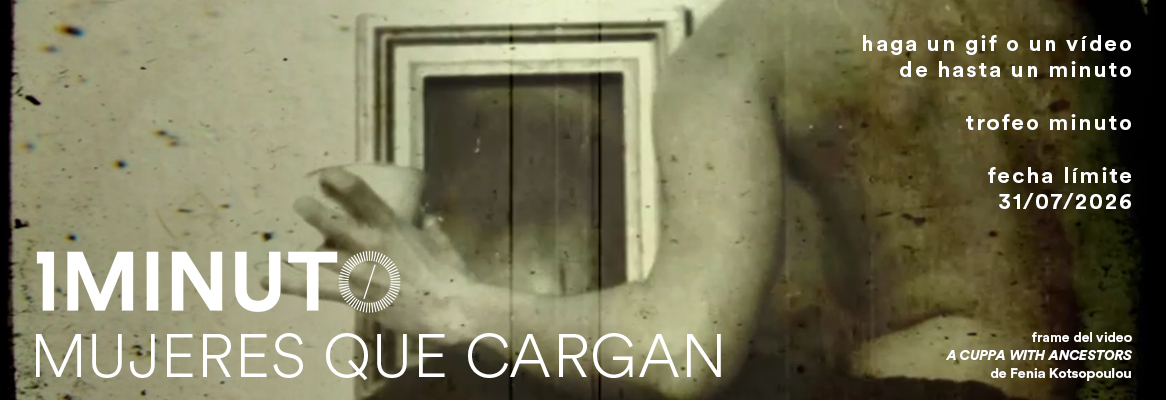 Banner para el concurso "Mujeres que cargan" - Festival del Minuto. Crea un video de hasta un minuto. Inscripciones hasta el 31 de julio de 2026.