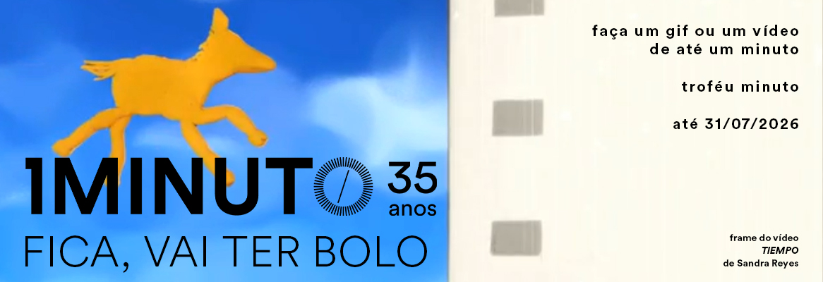 Banner do concurso Fica, vai ter bolo. Faça um vídeo de até um minuto sobre o formato do minuto. Inscrições até 31/07/2026.