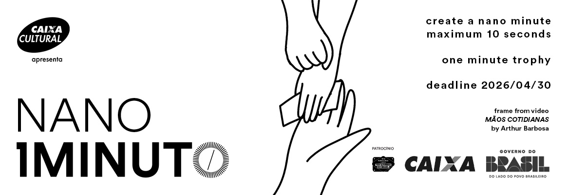 Banner for the Nano Minute contest of the One Minute Festival. Submit a video up to 10 seconds long with any theme. Deadline 2026/04/30.