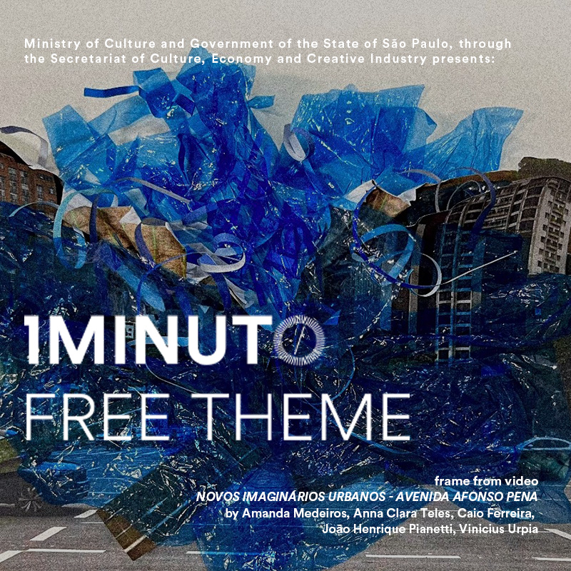 Banner for the Free Theme contest of the One Minute Festival. Create a video or GIF up to 60 seconds on any topic. Submissions open until november 30, 2025.
