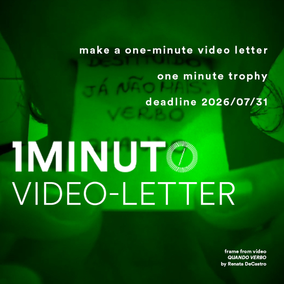 Banner for the Video-Letter contest. Create a video-letter of up to one minute. Entries accepted until July 31, 2026.