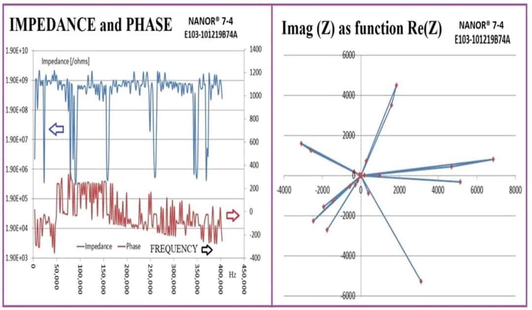 Impedance Spectroscopy Distinguishes Active ZrO2PdNiD NANOR®type LANR
