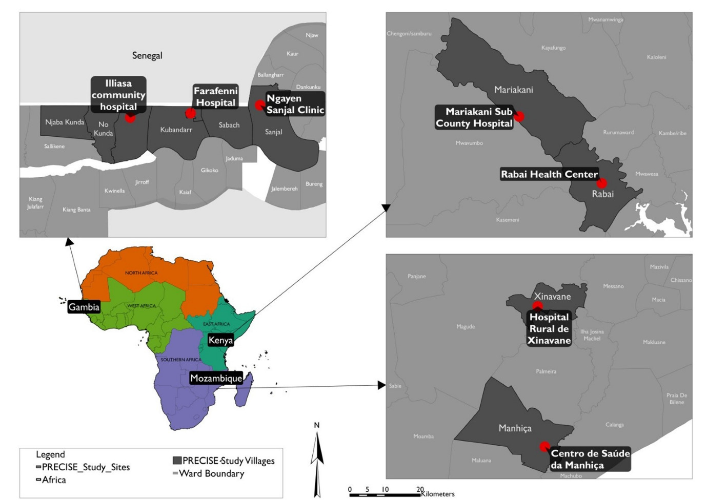 A map of africa with different colored areas AI-generated content may be incorrect.