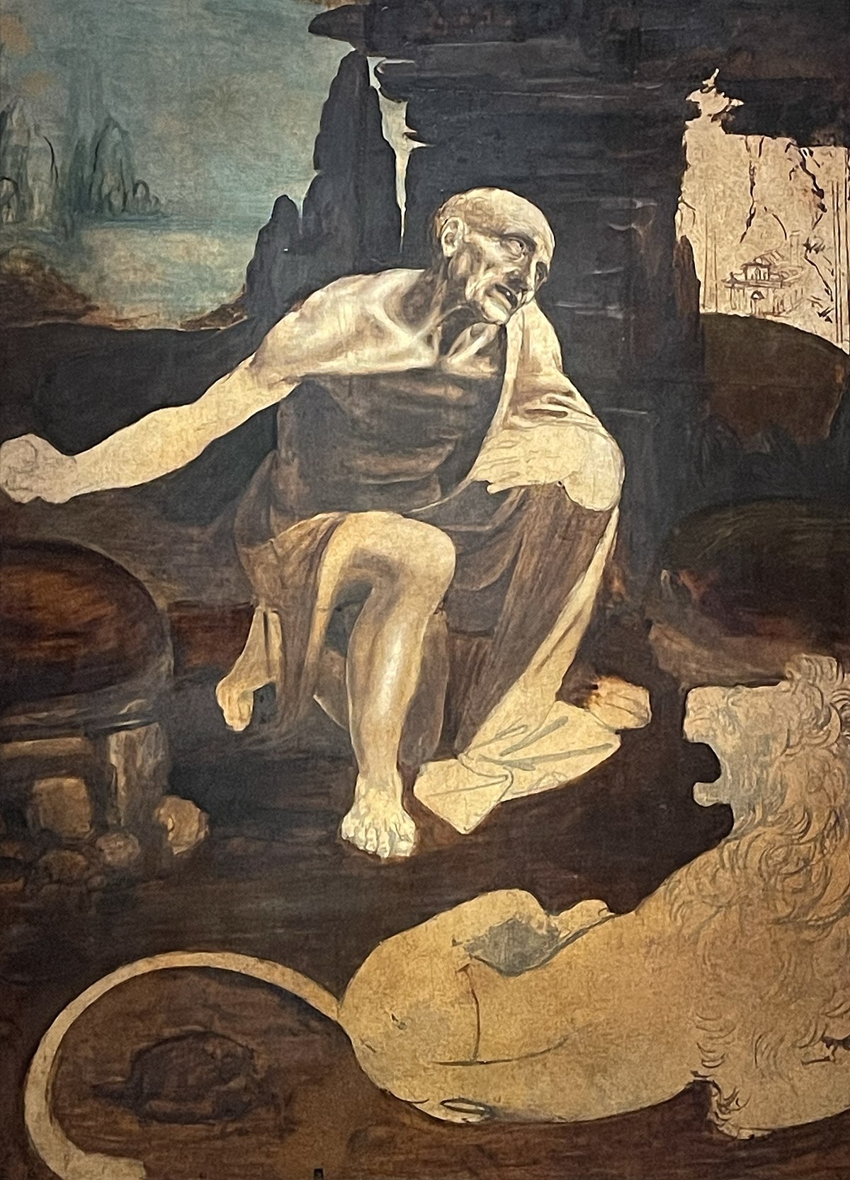 Saint Jerome in the Wilderness (Leonardo) - Wikipedia